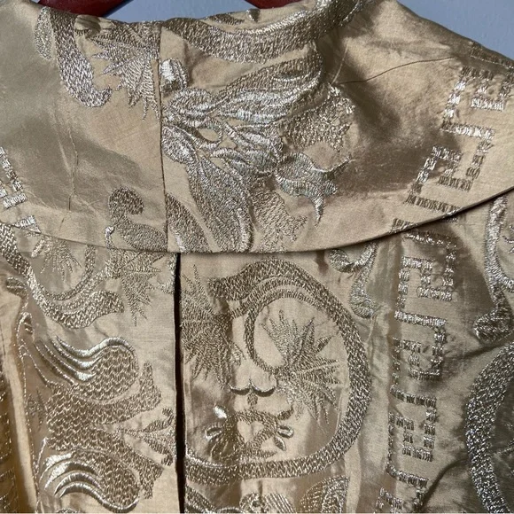Pamela Dennis Silk Embroidered Blazer